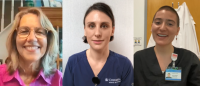 Collage of three nurses smiling.